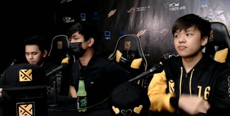 Mobile Legends: Bang Bang MPL PH Season 7 press conference with Bren Esports' Duckey, FlapTzy, and KarlTzy