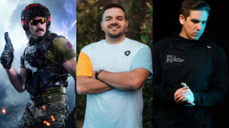 Side-by-side of Dr Disrespect, CouRage, and TeeP