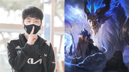 Side by side of Ghost of DWG KIA and Aureliion Sol of League of Legends