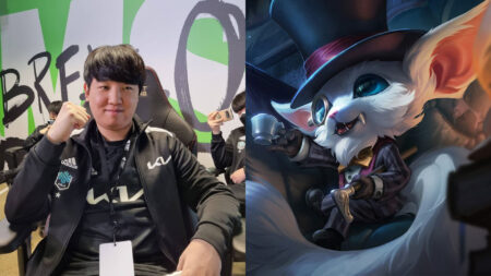Side by side of Khan of DWG KIA and Gnar of League of Legends