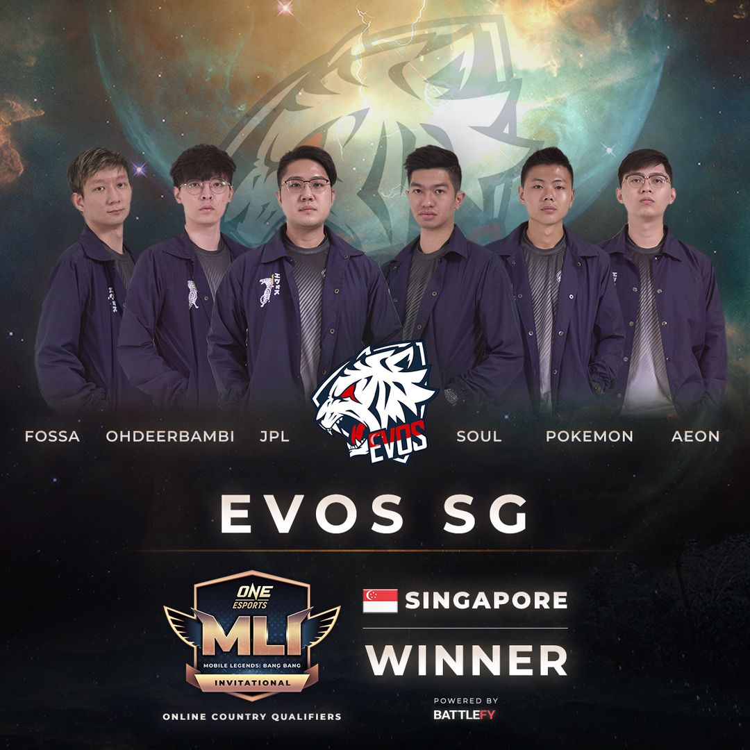 EVOS SG Wins The ONE Esports Mobile Legends Invitational Singapore Qualifier ONE Esports
