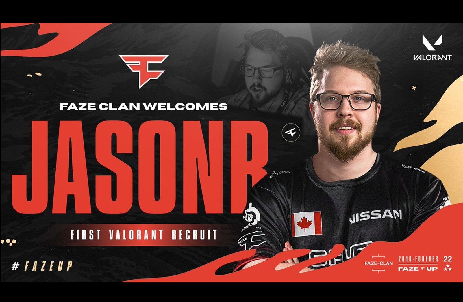 FaZe Clan Announces JasonR And Corey For Its Valorant Roster ONE Esports